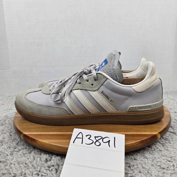 Adidas Mens 10.5 Samba ADV Light Solid Grey Casual Lifestyle Daily Sneaker - Picture 1 of 13